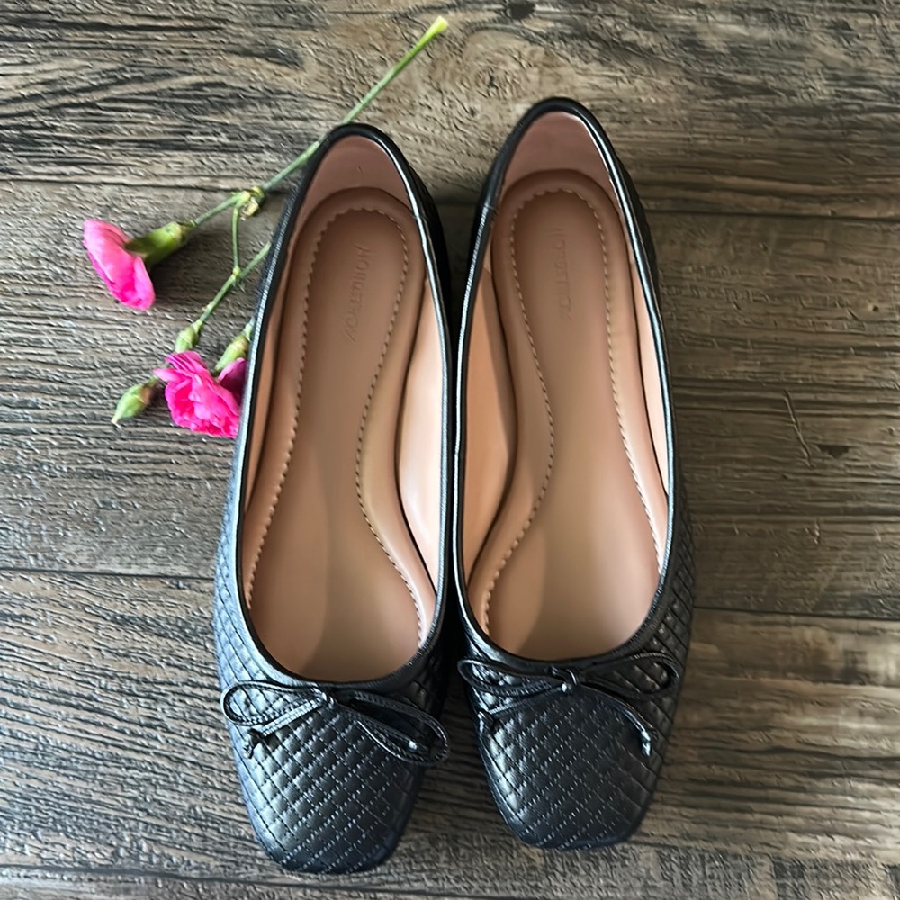 quilted ballet shoes